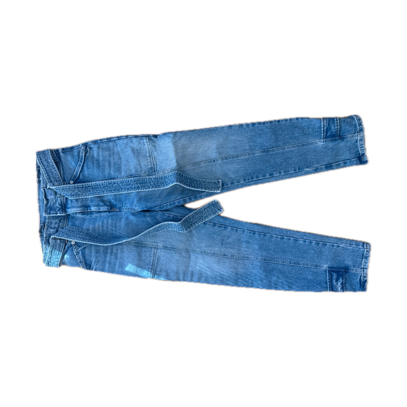 A.L.C. Blue High-Waisted Denim Trousers - Size 6 - Picture 1 of 3